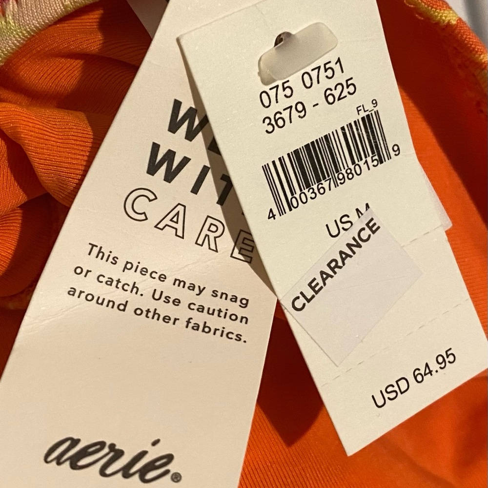 Aerie Orange Women's Swim One Piece